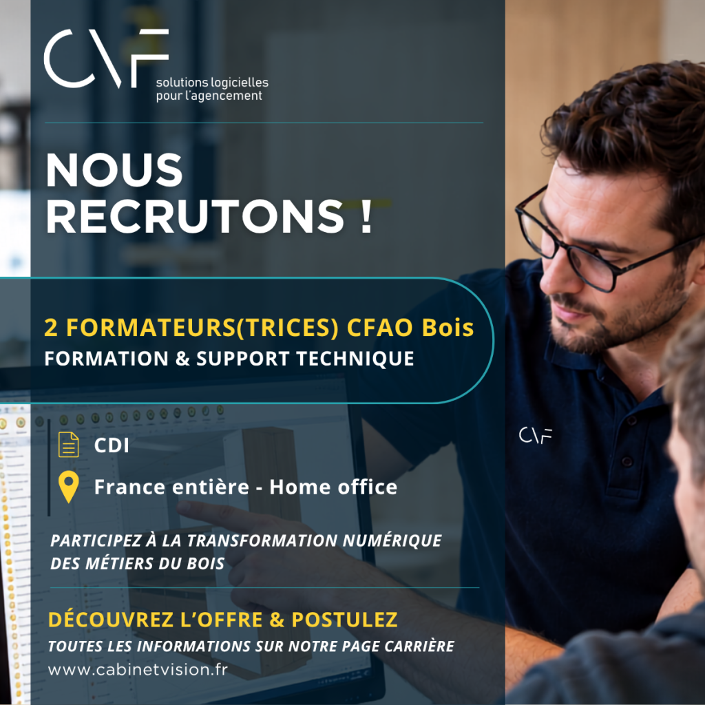 CABINET VISION FRANCE RECRUTE !